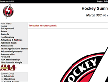 Tablet Screenshot of exclaimhockey.ca